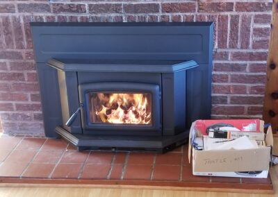 Installed Fireplace Insert