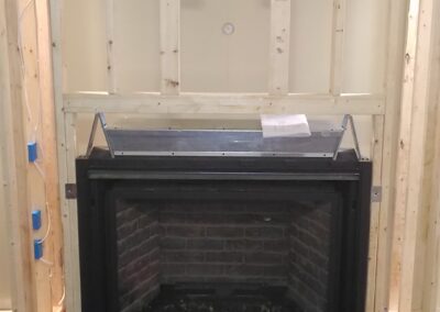 Fireplace Installation: Before