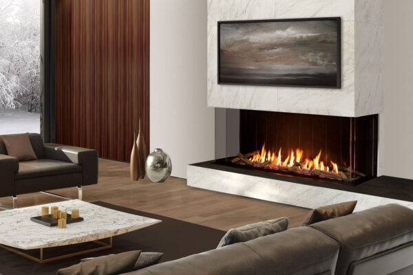 Urbana - U70 Tall Bay Fireplace - Image 2